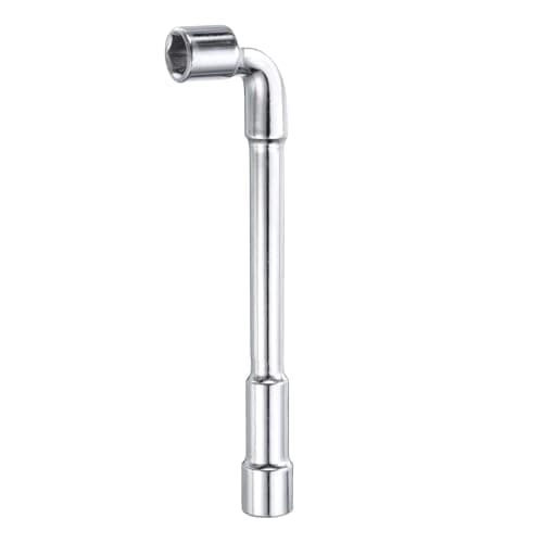 Image of sourcing map L Shaped Angled Hex Socket Wrench 11mm High Carbon Steel Double Ended Metric 6 Point Tubular Socket Spanner for General Repairing, Pipeline, Bicycle Car Maintenance