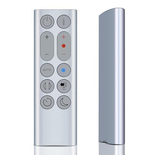Image of WKOLF New Remote Control Replacement Compatible with Dyson Pure Hot + Cool Air Purifier/Heater Fan HP04 HP05 HP06 HP07 HP09, Without Magnetic Function, No Battery (Silver)