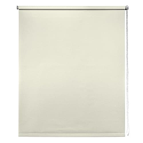 Image of Thermal Blackout Blinds, Cream 95cm (37.40"), 165cm Drop - Blackout Roller Blinds For Inside and Outside Recess Fitting - Window Blinds of Multiple Colours and Sizes by New Edge Blinds