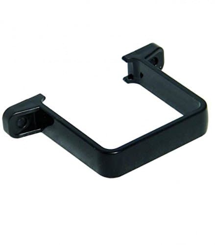 Image of FLOPLAST 65mm Square Flush Down Pipe Clip - Black