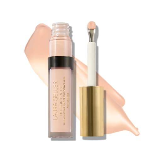Image of LAURA GELLER NEW YORK The Bright Stuff Illuminating Under Eye Concealer with Cooling Metal Tip - Light Coverage (01 Porcelain)