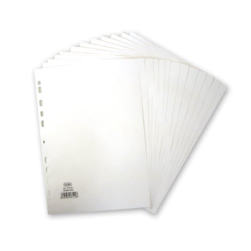 Image of Elba A4 12 Part 160gsm Divider - White