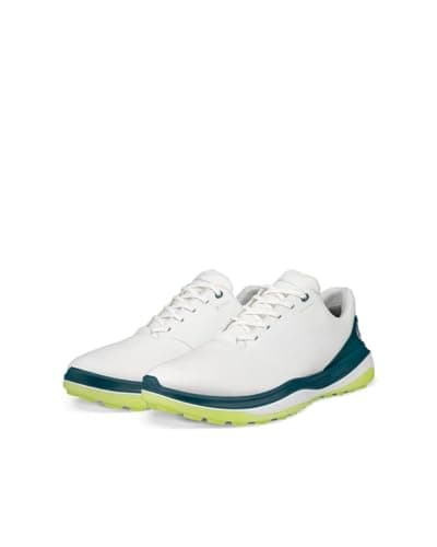 Image of ECCO Mens Golf S-Casual Hybrid Golf Shoes - White/Baygreen - UK 8-8.5