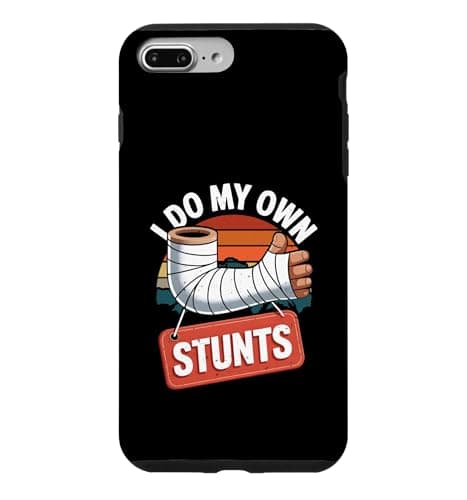 Image of Funny Broken Arm Cast I Do Own Stunt Retro Vintage Tee Case for iPhone 7 Plus/8 Plus