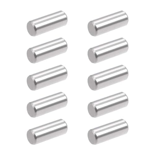Image of TA-VIGOR 10Pcs 10mm x 25mm Dowel Pins, 304 Stainless Steel Shelf Support Cylindrical Pin Pegs Shelf Support Pegs Fasten Elements for Furniture, Cabinets, and Mechanical Applications