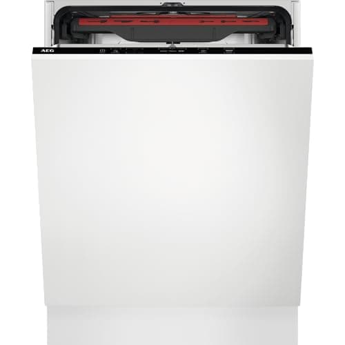 Image of AEG 5000 Series Integrated Dishwasher AirDry Technology FSB54907Z, 60cm, 14 Settings, (Db) 44, Delay Start, Inverter Motor, Height Adjustable Basket, Touch Control, Built-In 820-900x600x550mm, Class C
