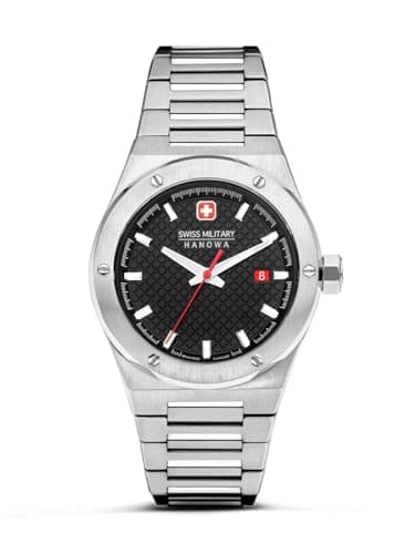 Image of Swiss Military Hanowa SMWGH2101604 Men's Watch in Grey, Strap Material: Stainless Steel, Case Diameter: 43 mm