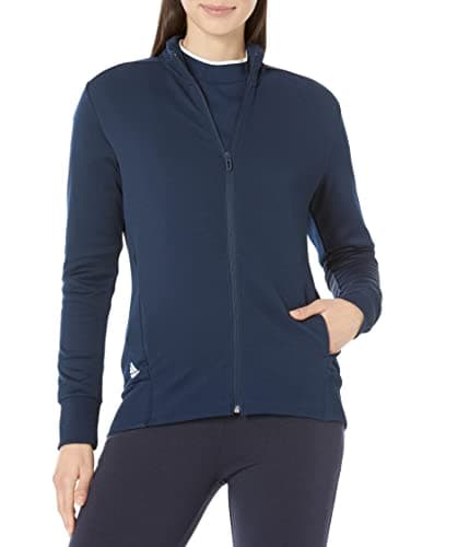 Image of adidas Women's Textured Golf Jacket, Collegiate Navy, XS