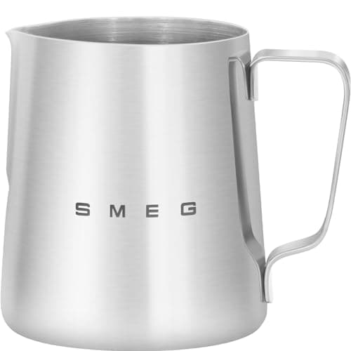 Image of SMEG CMMJ01 Polished Stainless Steel Milk Frother Jug 400ml for Coffee Machines