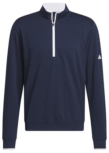 Image of adidas Men's Lightweight Half-Zip Top, collegiate navy, XXL