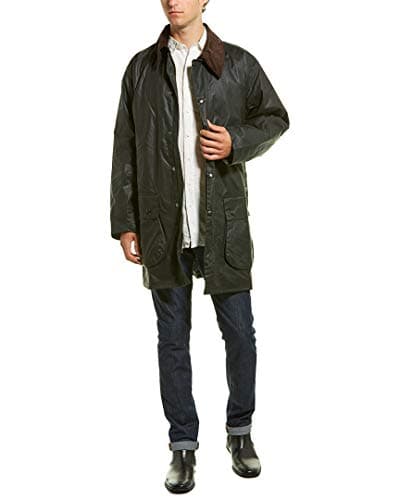 Image of Barbour Border Wax Jacket - Sage MWX0008SG91 (A330) - 46 Green