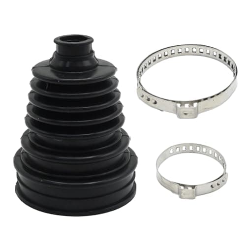 Image of Ollanoos Universal CV Boot Kit with Small and Large Clamps, Black Drive Shaft CV Boot Tool, Stretch Drive Shaft Bellows Set for Most Cars Bellow Shaft Replacement Rubber