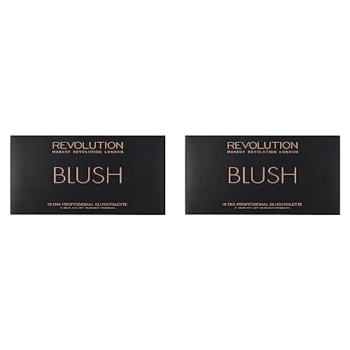 Image of Makeup Revolution Ultra Blush Palette, 8 Shades Of Matte & Shimmer, Includes Mirror, Sugar & Spice, (Pack of 2)