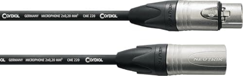Image of CORDIAL - CXM1FM - Microphone cable XLR 1 m, plug NEUTRIK XLR NC3 XX f/m, Select