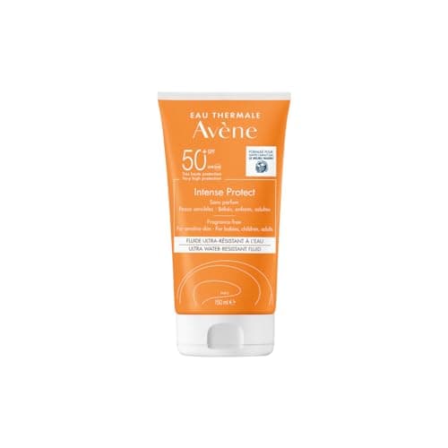 Image of Avène Intense Protect SPF50+ for Very Sensitive Skin 150ml, High Protection Sunscreen, Blue Light Protection, Invisible SPF, SPF Protection