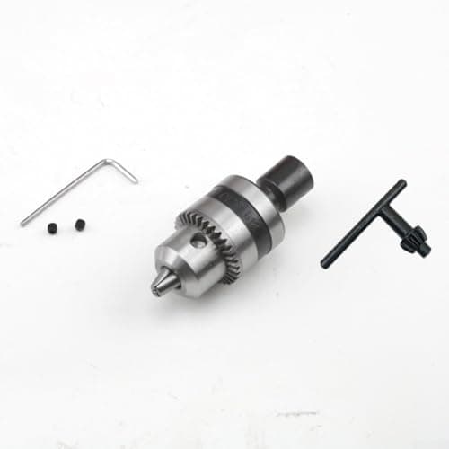 Image of Premium B12 Drill Chuck with Wrench, 1 5 10mm Clamping Range, CNC Adapter (Chuck Shaft 8mm)