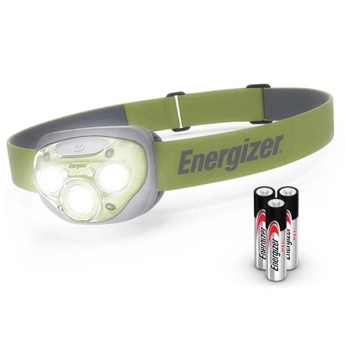 Image of Energizer Vision HD+ 260 Lumen Head Torch, Super Bright LED, 7 Modes, Long Lasting Batteries Included, Water Resistant, Compact, Long Range, Ideal for Camping, Hiking, Running, Dog Walking & DIY.