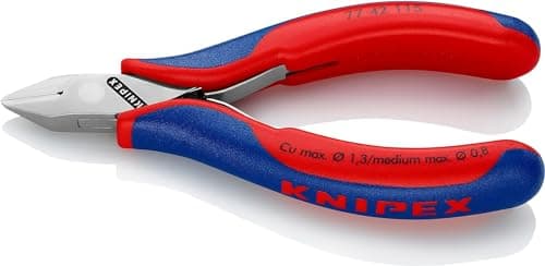 Image of KNIPEX Electronics Diagonal Cutter with Box Joint with Multi-Component Handles 115 mm, 77 42 115