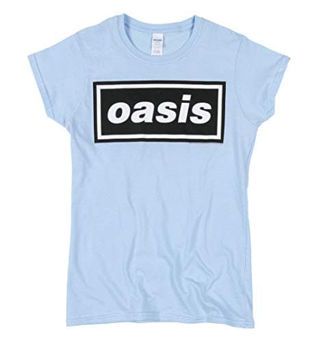 Image of TruffleShuffle Womens Oasis Logo Blue T Shirt