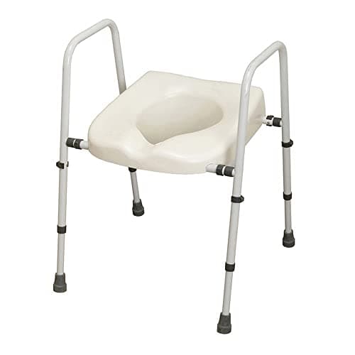 Image of NRS Healthcare N36974 Mowbray Toilet Seat and Frame Lite - Width Adjustable - Ready Assembled