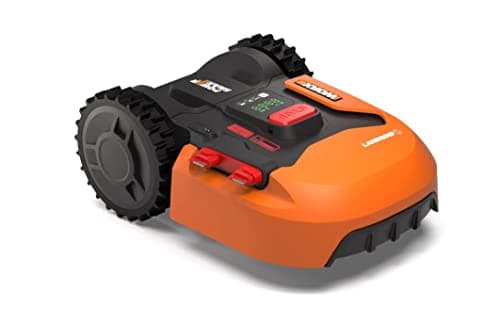 Image of WORX Landroid S WR184E Robot Lawn Mower for small gardens up to 400m2 / Automatic robotic lawn mower for manicured lawn with application control, wifi connectivity, 20-50mm Cutting Height Range