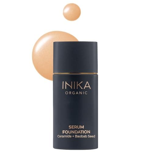 Image of Organic Serum Foundation | Vegan, Buildable Coverage, Weightless Second Skin Feel, Transfer Proof with Skincare Ingredients in Sustainable Packaging. Brilliant 25ml