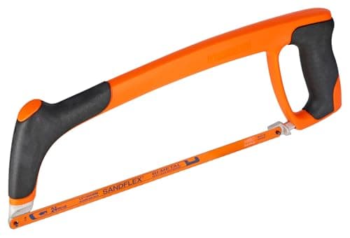 Image of Bahco 319 Pro Heavy Duty Hacksaw 12″ & Bi-Metal 24TPI Sandflex Saw Blade