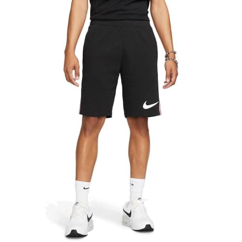 Image of Nike Men's M NSW Repeat SW Ft Short, Black/White, S