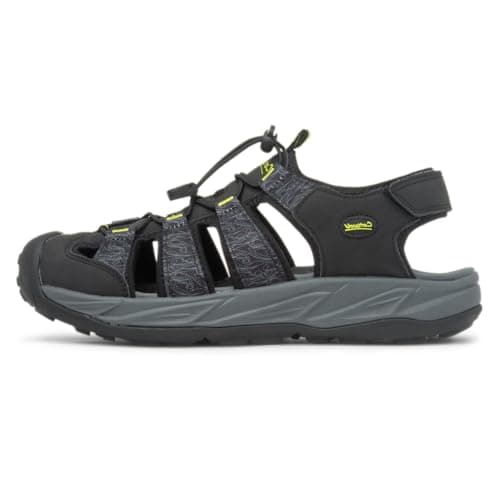Image of Cotswold Minster Mens Black Fisherman Sandal - Size 11 - Black
