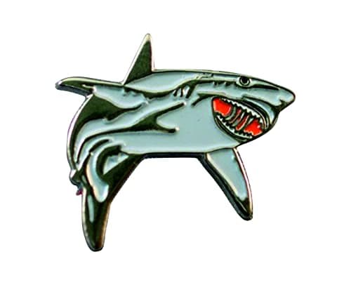 Image of Metal Enamel Pin Badge Brooch Great White Shark (Jaws) (Nemo : Bruce)