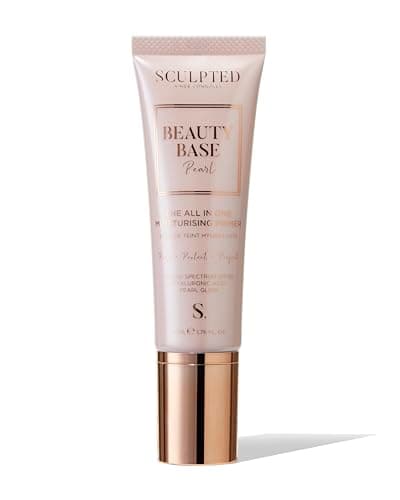 Image of Beauty Base All-in-One Moisturising Primer from Sculpted by Aimee (Pearl) - 50ml 3-in-1 Hydrating Primer with SPF 30 That Preps, Protects and Perfects Your Skin