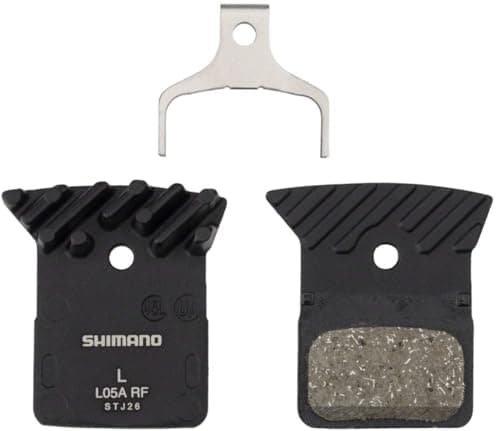 Image of SHIMANO L05A-RF Resin DISC PAD FINNED Alloy Back Plate ONE Pair