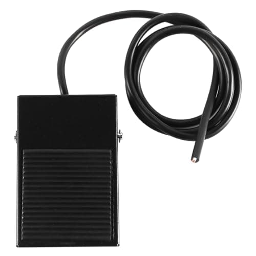 Image of Tiardey 250VAC/10A Momentary Nonslip Foot Pedal Switch SPDT NO NC Handsfree Metal Foot Switch with 1M Cable