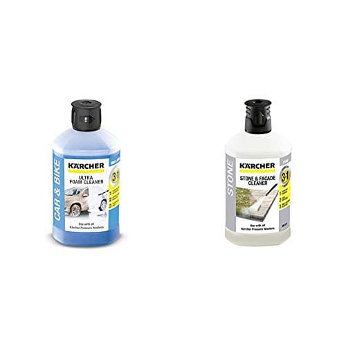 Image of Karcher 62957650 3-in-1 Stone Plug and Clean - Black + 1 L Ultra Foam Cleaner, Pressure Washer Detergent