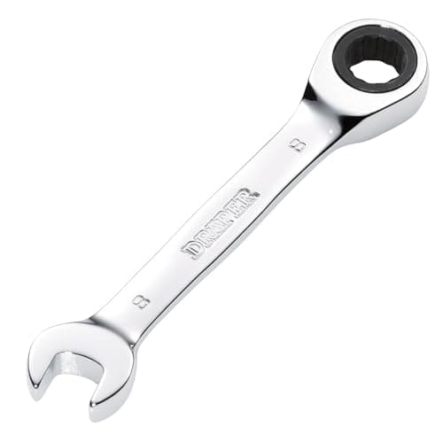 Image of Draper 27840 HI-TORQ Metric Stubby Ratchet Combination Spanner, 8mm