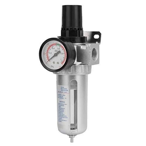 Image of Air Filter Regulator, BSP 1/2" Air Compressor Moisture Water Trap Filter Regulator with Mount Connection With the Adjustable Pressure Control Knob