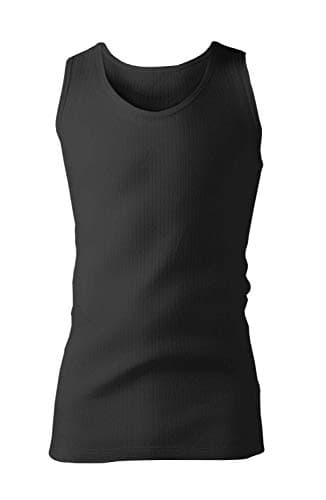 Image of HEAT HOLDERS - Mens Winter Warm Cotton Thermal Underwear Sleeveless Vest (Large (41-43" Chest), Charcoal)
