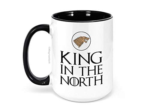 Image of King in The North - Jon Snow - Large 15oz El Grande - Funny Ceramic Coffee Mug