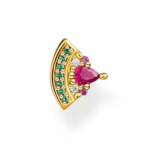 Image of THOMAS SABO Single ear stud watermelon gold 925 Sterling Silver, 18k Yellow Gold Plating