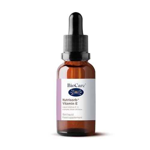 Image of BioCare Nutrisorb Vitamin E - Protects Cells from Oxidative Stress - High Potency Liquid Form with 100iu of Vitamin E per Dose - 15ml