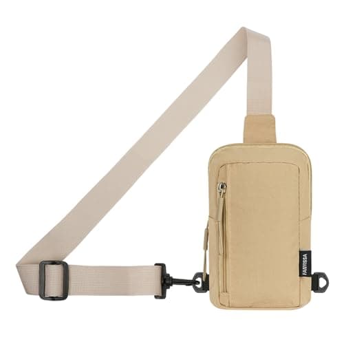 Image of flintronic Sling Bag, Waterproof Chest Bag for Men and Women, Mini Breathable Crossbody Shoulder Bag with Zipper, Lightweight Shoulder Backpack for Travel Hiking Cycling Camping Outdoor Sports