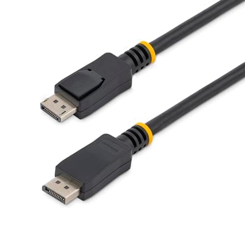 Image of StarTech.com (DISPLPORT20L) 20 ft / 6 m DisplayPort Cable with Latches - 2560 × 1600 - DisplayPort to DisplayPort Cable - M/M - DP Cable