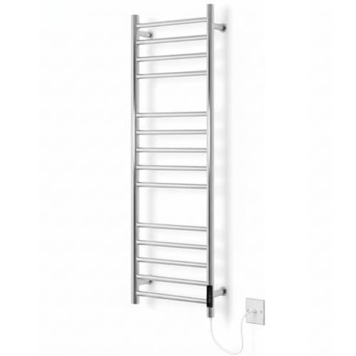 Image of Manissa Siena Stainless Steel Electric Heated Towel Rail H1000mm W300mm Mirror Polished Finish Energy Efficient
