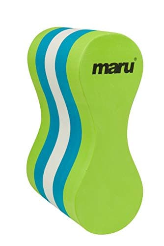 Image of Maru Swimming Pull Buoy (Lime/Blue/White) – Buoyant Foam Swimming Float for Adults & Teens (Ages 14+) – Improves Stroke Technique & Strengthens Arms – Comfortable, Non-Chafing & Trusted by Coaches