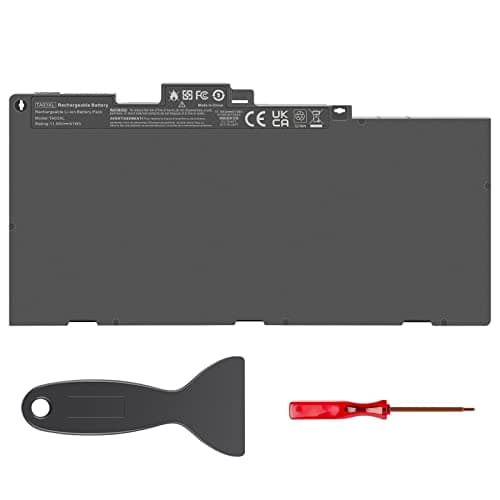 Image of LabTEC 11.55V 51Wh Laptop Battery for HP TA03XL,3 Cells Li-ion Battery for HP EliteBook 745 G3 755 G4 840 G2 G4 850 G3 G4 Series TA03051XL 854047-1C1 854047-271 with 1 Crowbar+1 Phillips Screwdriver