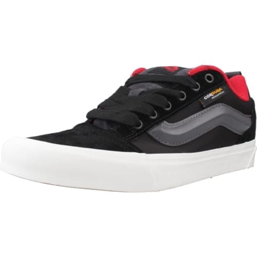 Image of Vans Knu Skool Crda Black Blckgry, Black/White, 5 UK