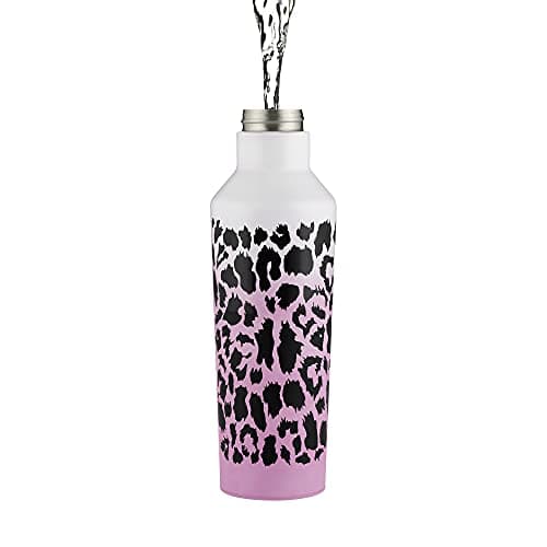 Image of Typhoon Pure 800 ML Stainless Steel Colour Changing Leopard Print Drinks Bottle