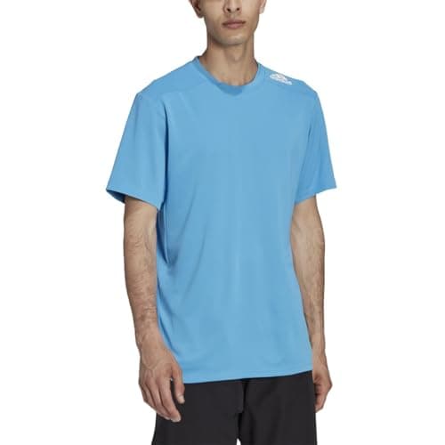 Image of adidas Designed for Training Heat.Rdy Mens HIIT Tee, Pulse Blue, Medium