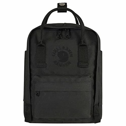 Image of Fjällräven Re-Kånken Mini Kinder Backpack,Black,13 x 20 x 29 cm