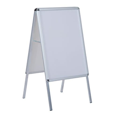Image of homcom A1 Poster Stand A-Board Display Snap Aluminum Frame Board Outdoor Shop Stands Pavement Sign